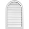 Ekena Millwork Round Top Surface Mount PVC Gable Vent: Functional, w/ 2"W x 1-1/2"P Brickmould Frame, 20"W x 32"H GVPRT20X3202SF - alternate 1